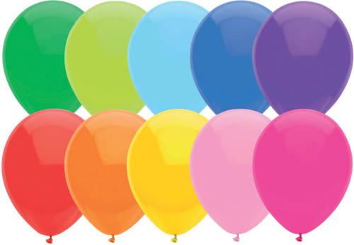 Haza Original Ballonnen Multicolor 30 Cm 10 Stuks