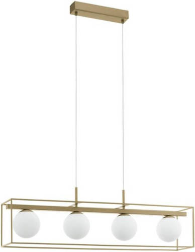 Eglo - Hanglamp 4-lichts E14 Vallaspra - Champagne/wit