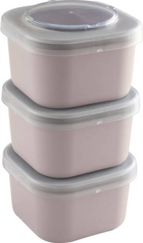 Sunware Sigma Home - Food To Go Lunchbakjes - Set Van 3 - Roze