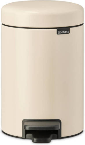 Brabantia Newicon Pedaalemmer 3 Liter Met Kunststof Binnenemmer - Soft Beige