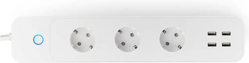 Caliber Slimme Stekkerdoos Met Usb - Schakelaar - App Bediening - Google Home, Amazon Alexa En Siri (Hwp303u)