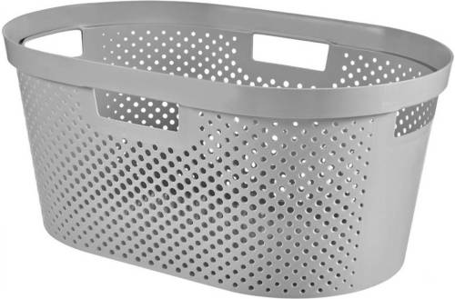 Curver Infinity Dots Wasmand - 39 L - Zilver