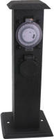 Exin Tuinpaal Met Timer 3 Contactdoos Randaarde Ip44
