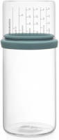 Brabantia Glazen Voorraadbus Met Maatbeker 1 L - Mint