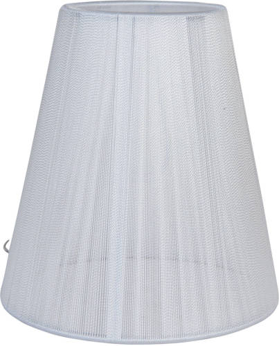 Clayre & Eef Lampenkap ø 14x15 Cm/e14 - Wit - Katoen