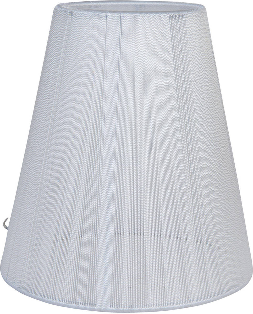 Clayre & Eef Lampenkap ø 14x15 Cm/e14 - Wit - Katoen