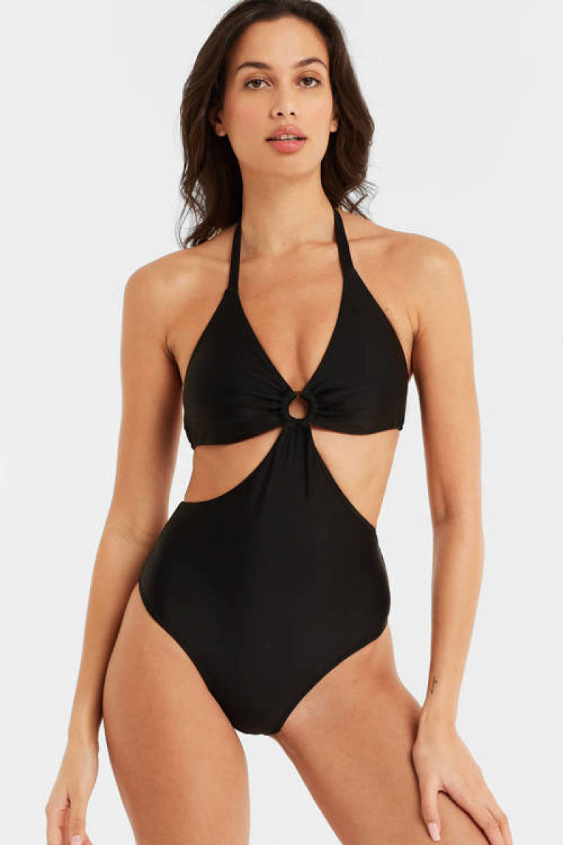 anytime cut-out badpak zwart