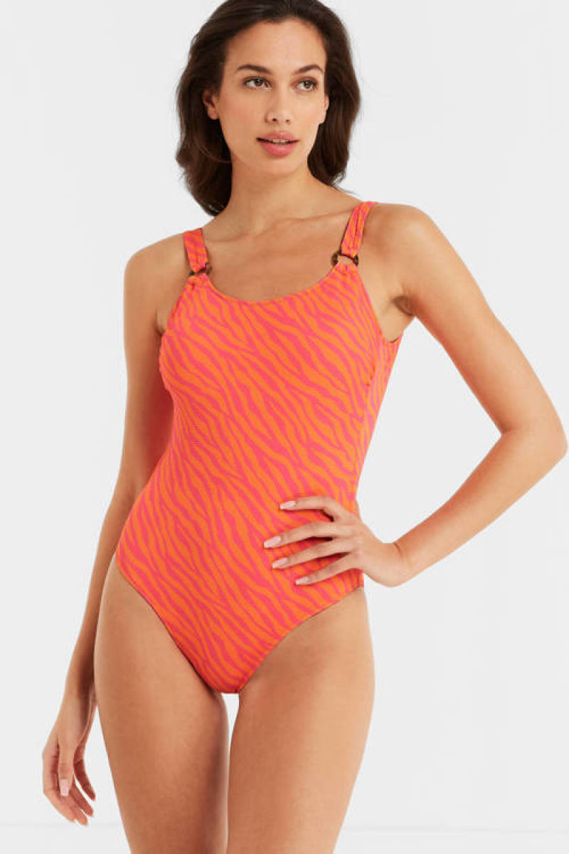anytime sportieve badpak zebraprint