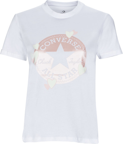 T-shirt Korte Mouw Converse  RADIATING LOVE SS SLIM GRAPHIC