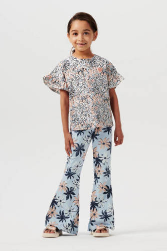 Noppies T-shirt Pembroke met all over print oranje