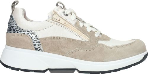 Xsensible Grenoble Veterschoen Met Stretch Dames Wit/Beige