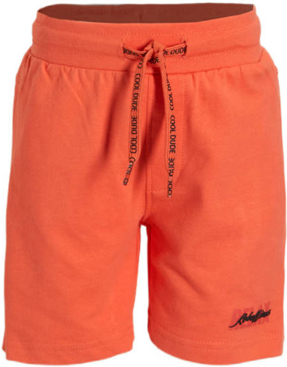 Orange Stars short Mauritz met printopdruk oranje