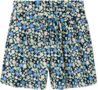NAME IT KIDS gebloemde short NKFFELULLE IDA donkerblauw/lichtgroen/perzik