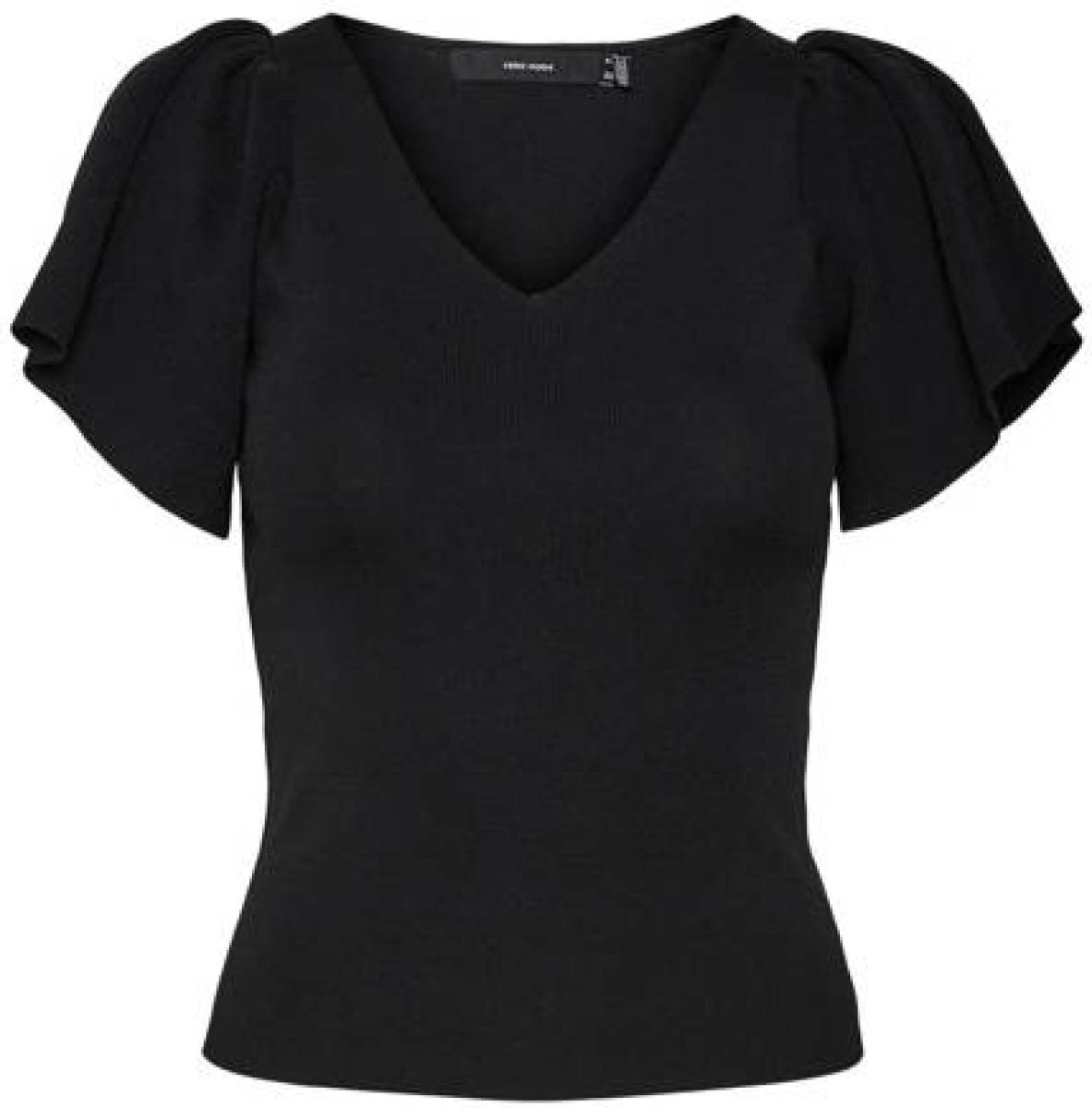 VERO MODA top VMGINNY met plooien zwart