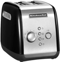 KitchenAid Toaster 5KMT221EOB ONYX BLACK met opzethouder voor broodjes en sandwichtang