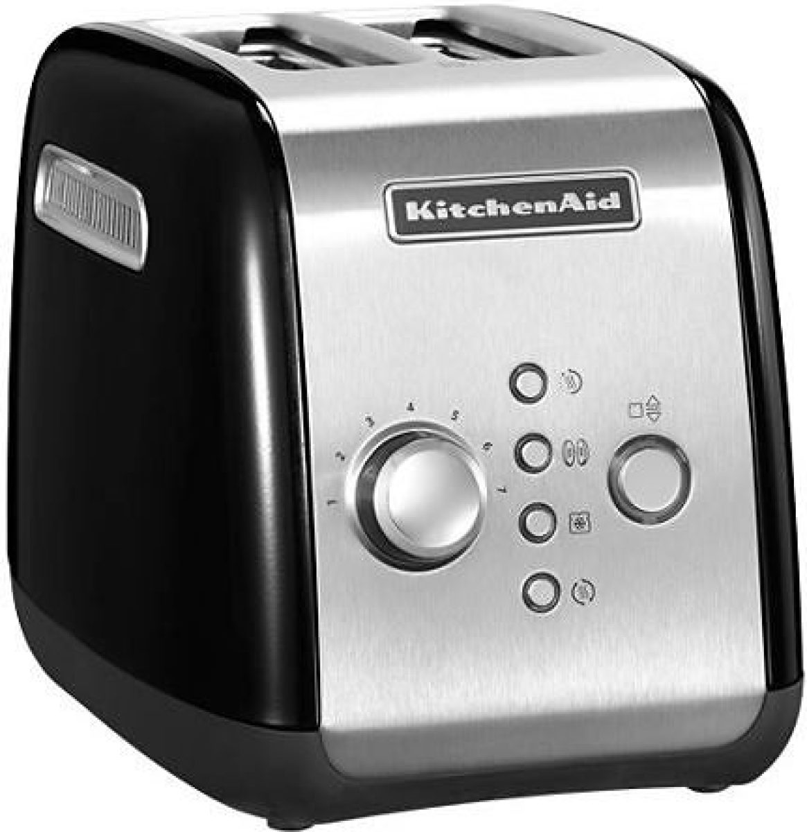 KitchenAid Toaster 5KMT221EOB ONYX BLACK met opzethouder voor broodjes en sandwichtang