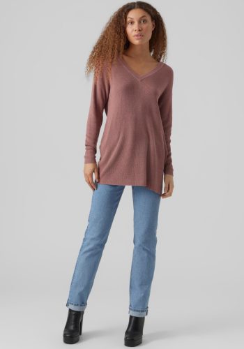 VERO MODA Lange trui VMNEWLEXSUN LS LONG V-NECK PULLOVER NOOS