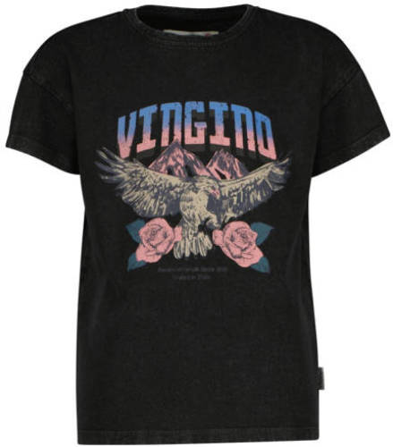 Vingino T-shirt HEMRI met printopdruk zwart