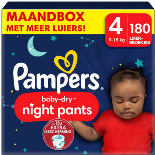 Pampers Baby-Dry Pants Night Pants Maat 4 - 180 luierbroekjes maandbox