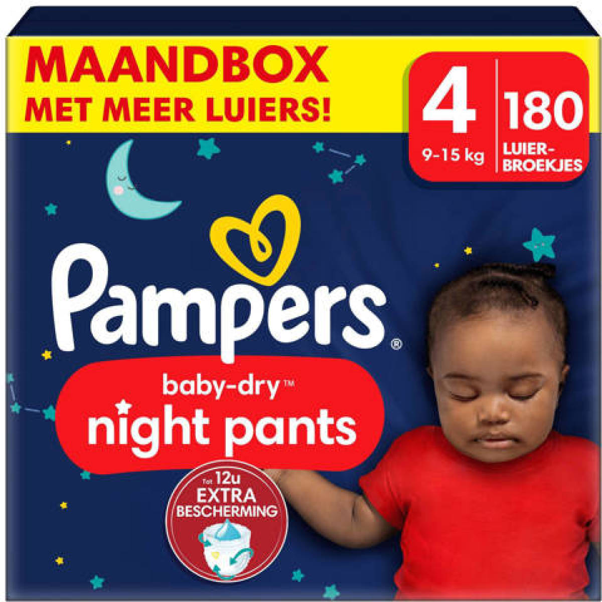 Pampers Baby-Dry Pants Night Pants Maat 4 - 180 luierbroekjes maandbox