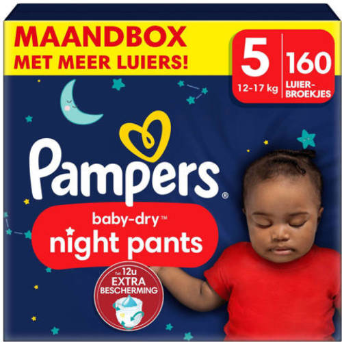 Pampers Baby-Dry Pants Night Pants Maat 5 - 160 luierbroekjes maandbox