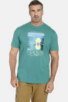 Charles Colby regular fit T-shirt EARL HYLMER Plus Size met printopdruk groen