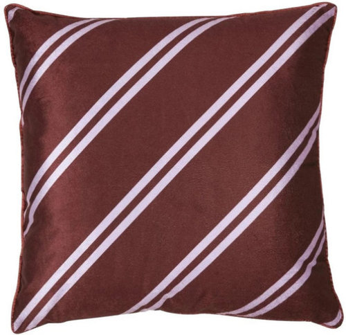 VT wonen vtwonen Sierkussen Diagonal Cushion Dark Red 50x50 cm