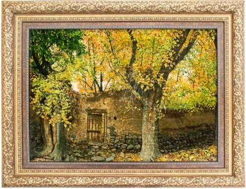 morgenland Wandtapijt Tabriz 50 Raj vloerkleed met de hand geknoopt meerkleurig - beeld-vloerkleed - 98x 77 cm - meerkleurig handgeknoopt