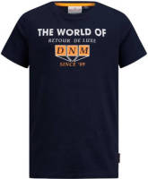Retour Denim T-shirt Igor met printopdruk donkerblauw
