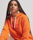 Superdry hoodie met logo oranje/rood