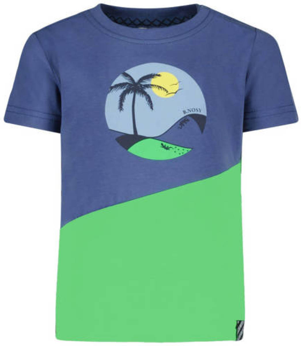 B.Nosy T-shirt B.Gecko blauw/felgroen