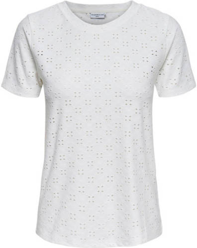 JACQUELINE DE YONG top met opengewerkte details wit