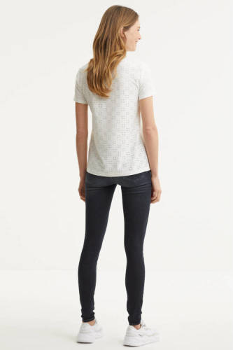 JACQUELINE DE YONG top met opengewerkte details wit