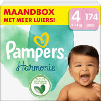 Pampers Harmonie Maat 4 (9-14kg) - 174 luiers maandbox