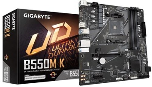Gigabyte B550M K 1.0 moederbord AMD B550 Socket AM4 micro ATX