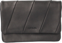 Clutchtasje met plooibare klep, in leer, Max