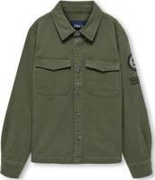 KIDS Only BOY shacket tussenjas KOBSTEVEN met 3D applicatie donkergroen