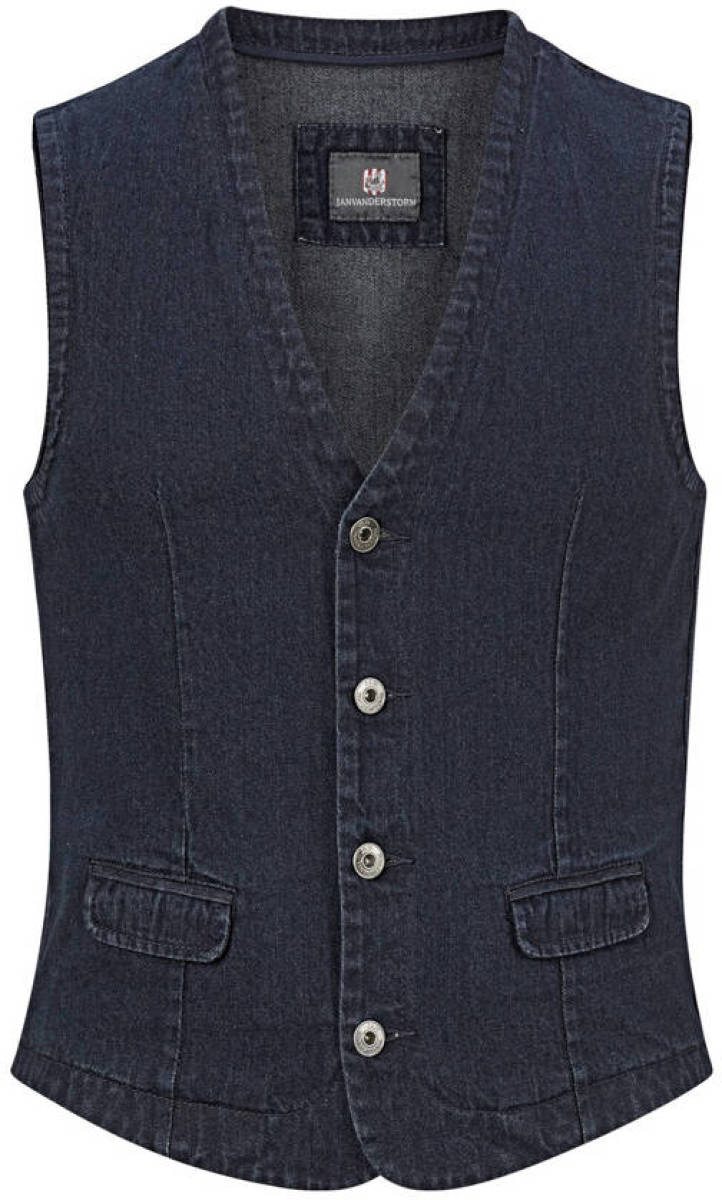 Jan Vanderstorm gilet Plus Size VALFRID blauw