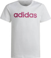 adidas Sportswear T-shirt met logo wit/roze