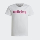 adidas Sportswear T-shirt met logo wit/roze