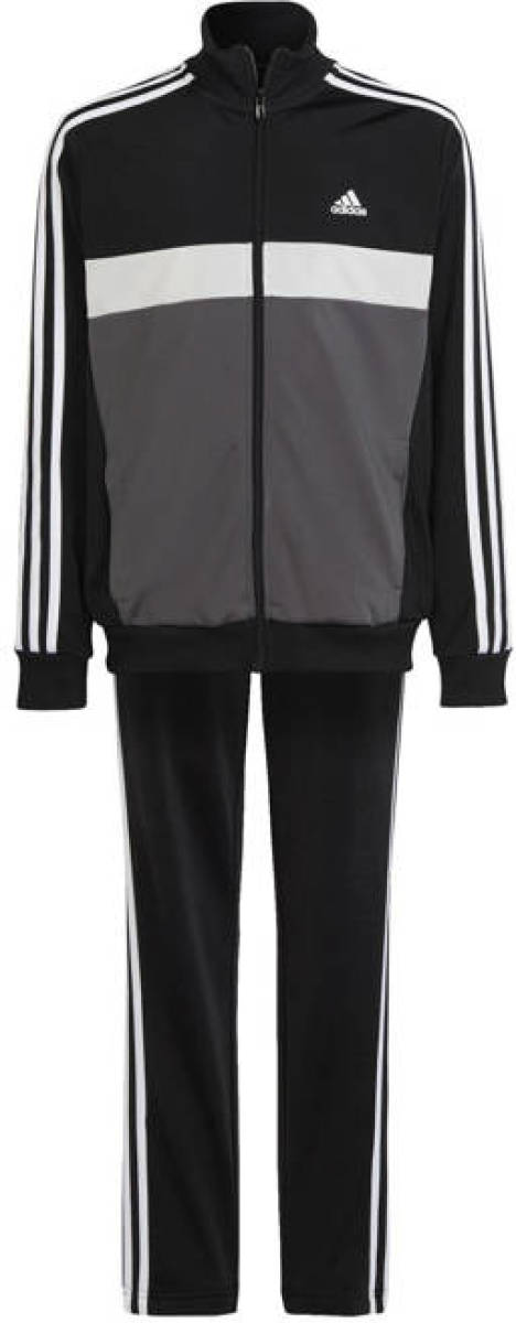 adidas Sportswear trainingspak Tiberio zwart/grijs