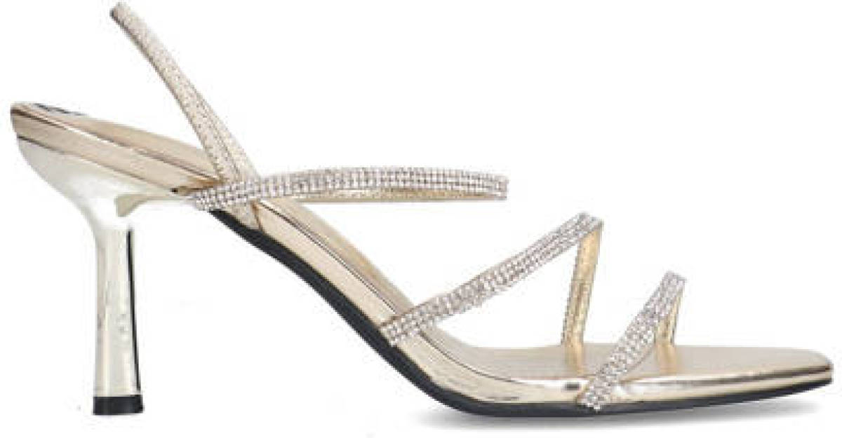 Sacha sandalettes met strass goud