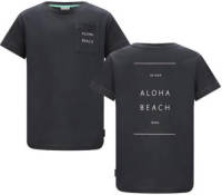 Retour Denim T-shirt Delvin met backprint donkergrijs