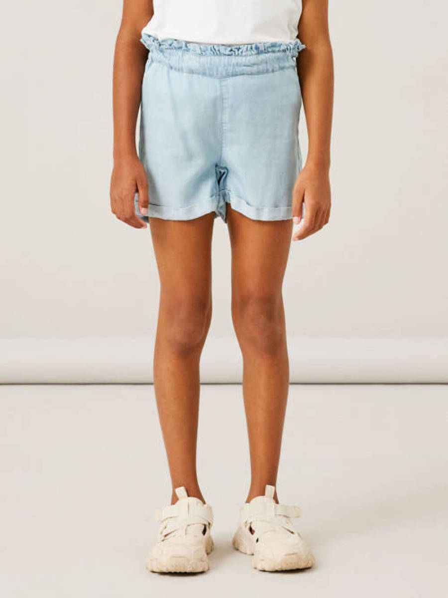 NAME IT KIDS regular fit short NKFBELLA lichtblauw