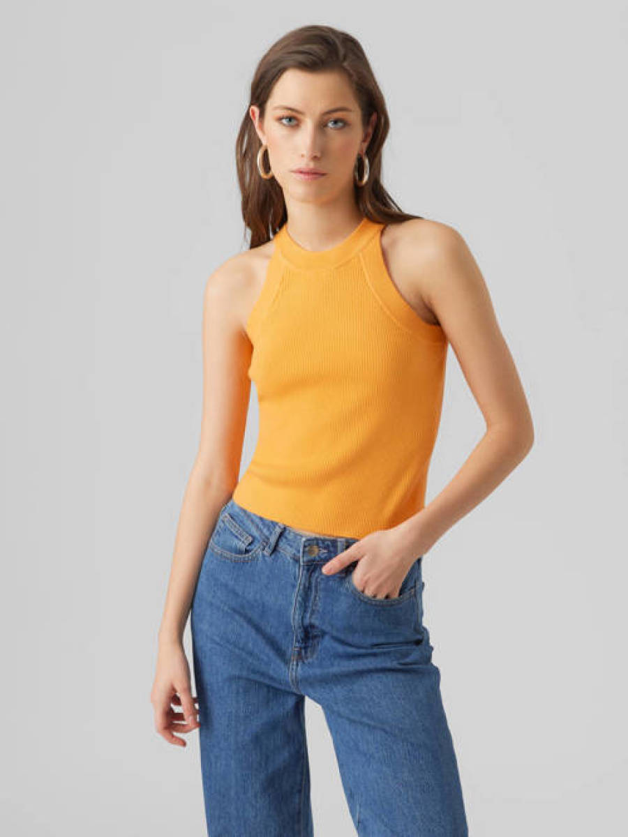 VERO MODA top VMGOLD oranje