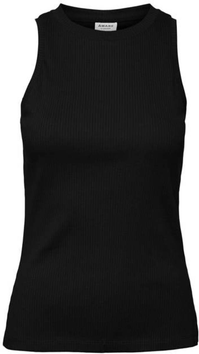 AWARE by VERO MODA ribgebreide top VMLAVENDER zwart