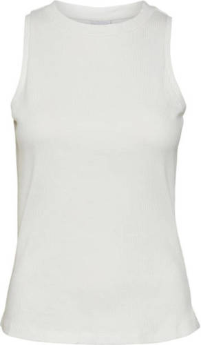 AWARE by VERO MODA ribgebreide top VMLAVENDER wit