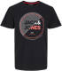 Jack & Jones regular fit T-shirt JJRALF met printopdruk black
