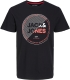 Jack & Jones regular fit T-shirt JJRALF met printopdruk black