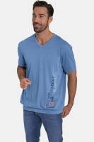 Jan Vanderstorm regular fit T-shirt GILBRECHT Plus Size blauw
